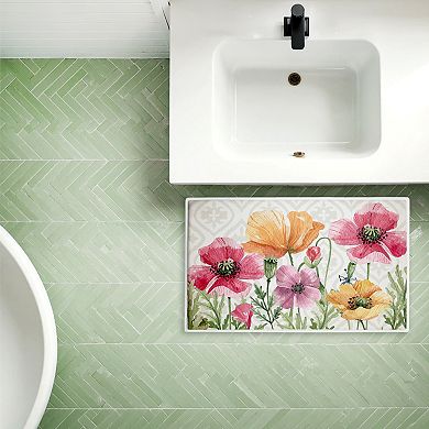 Stupell Home Decor Poppy Place on Geometric Decorative Bath Mat