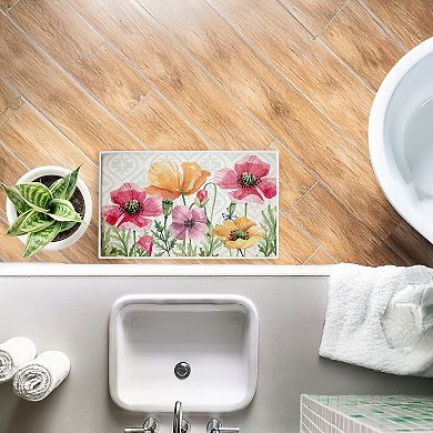 Stupell Home Decor Poppy Place on Geometric Decorative Bath Mat