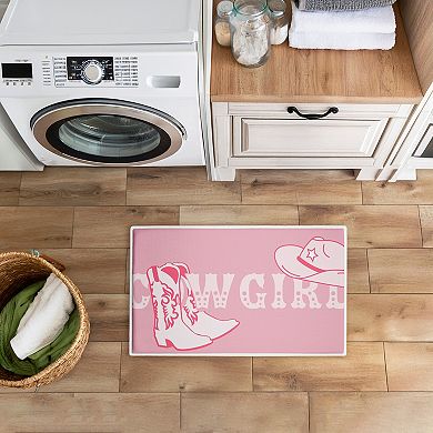 Stupell Home Decor Cowgirl Decorative Bath Mat