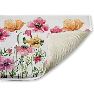 Stupell Home Decor Poppy Place Flower Garden Decorative Bath Mat