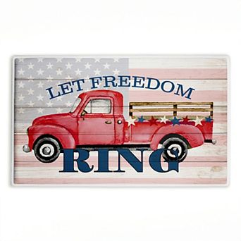 Stupell Home Decor Let Freedom Ring Truck Decorative Bath Mat
