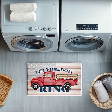 Stupell Home Decor Let Freedom Ring Truck Decorative Bath Mat