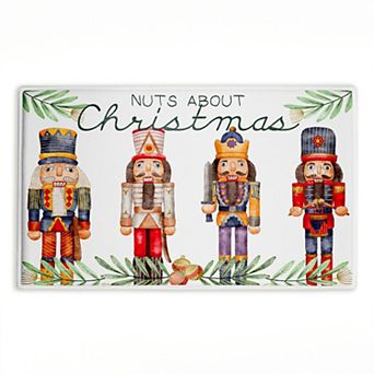 Stupell Home Decor Nuts About Christmas Nutcracker Decorative Bath Mat