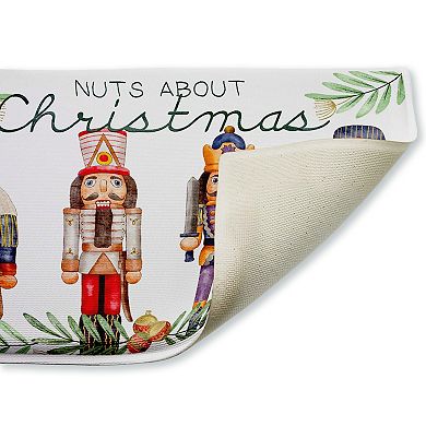 Stupell Home Decor Nuts About Christmas Nutcracker Decorative Bath Mat