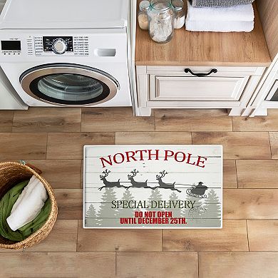 Stupell Home Decor North Pole Special Delivery Holiday Sleigh Bath Mat