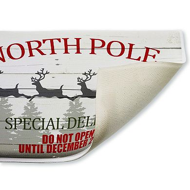 Stupell Home Decor North Pole Special Delivery Holiday Sleigh Bath Mat