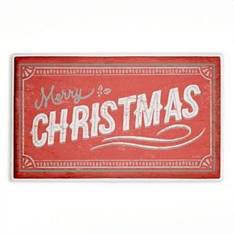 Stupell Home Decor Vintage Merry Christmas Decorative Bath Mat