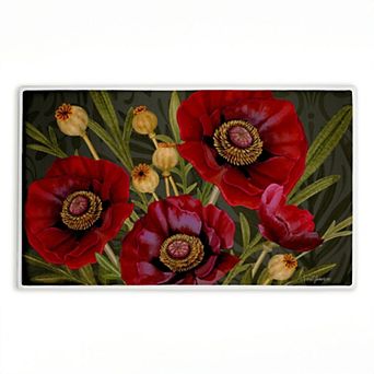 Stupell Home Decor Midnight Garden Poppy Bath Mat
