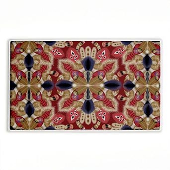 Stupell Home Decor Feather Kaleidoscope Fractal Bath Mat