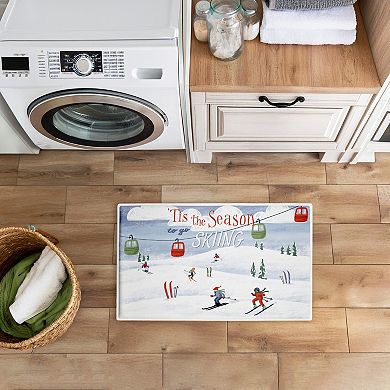 Stupell Home Decor Tis The Season Ski Slopes Bath Mat