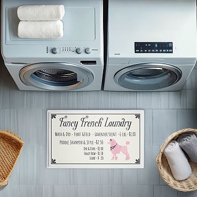 Stupell Home Decor Fancy French Laundry Bath Mat