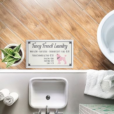 Stupell Home Decor Fancy French Laundry Bath Mat