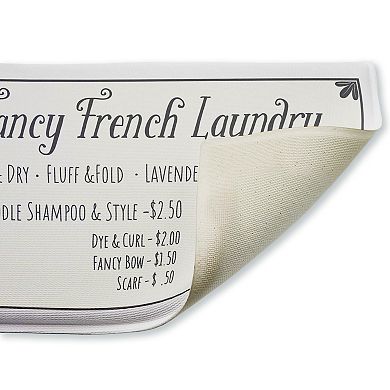 Stupell Home Decor Fancy French Laundry Bath Mat