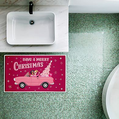 Stupell Home Decor Midcentury Christmas Bath Mat