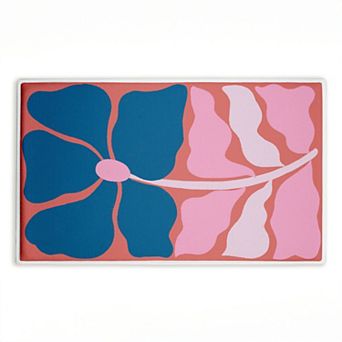 Stupell Home Decor Midcentury Flower Symmetry Bath Mat