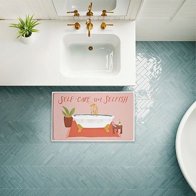Stupell Home Decor Self Care Isn't Selfish Bath Mat