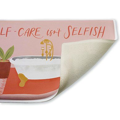 Stupell Home Decor Self Care Isn't Selfish Bath Mat
