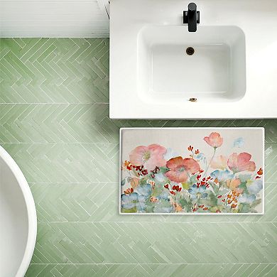 Stupell Home Decor Floral Bath Mat