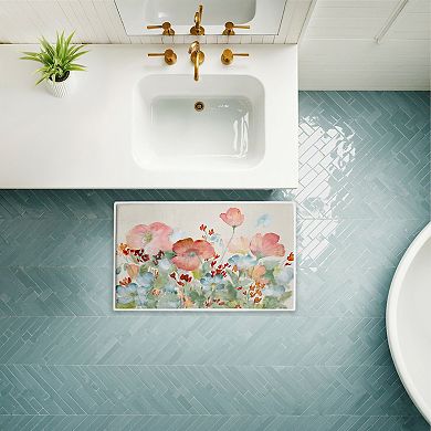Stupell Home Decor Floral Bath Mat