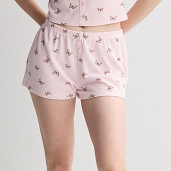 Juniors' Pink Republic Lounge Pajama Shorts