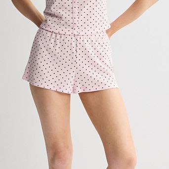 Juniors' Pink Republic Lounge Pajama Shorts