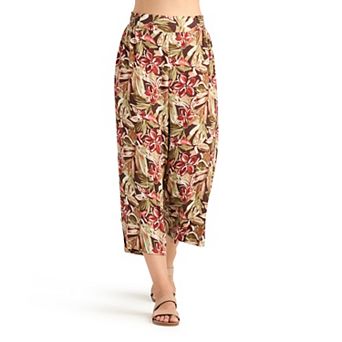 Women's AB Studio Pull-On Smocked Waist Split Hem Pants