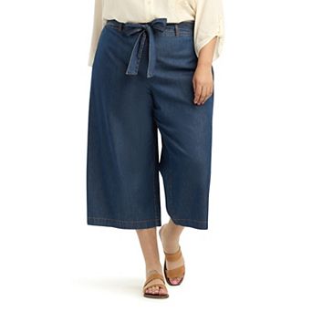 Plus Size AB Studio Pull-On Wide Leg Pants