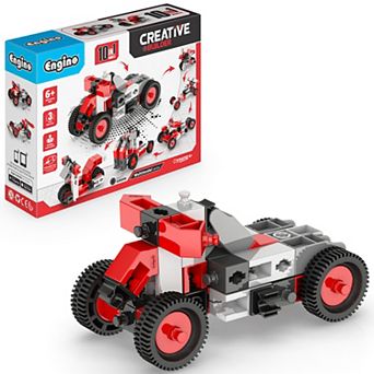Engino Creative Builder 10-In-1 Multimodel Toy Vehicles Brick Set