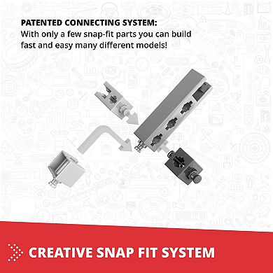 Engino Creative Builder 10-In-1 Multimodel Toy Vehicles Brick Set