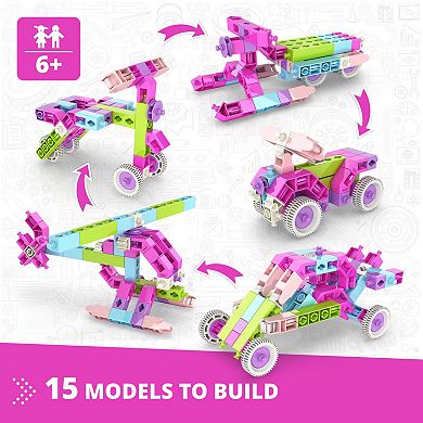 Engino Creative Builder 15-In-1 Designer Series Toy Vehicles