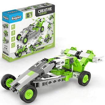 Engino Creative Builder 15-In-1 Multimodel Toy Vehicles Brick Set