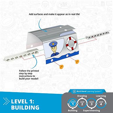Engino STEAM Labs Junior How Buoyancy Works 4 Model Brick Building Set