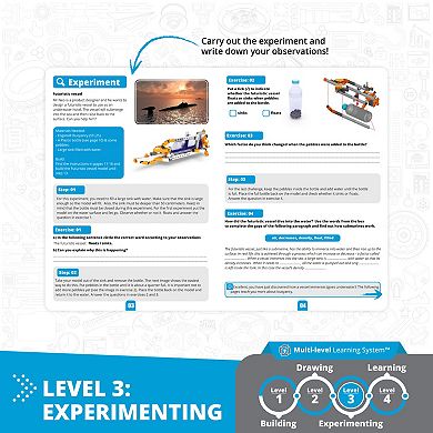 Engino STEAM Labs Junior How Buoyancy Works 4 Model Brick Building Set