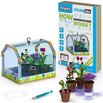 Engino STEAM Labs Junior How Greenhouses Work Model Brick Building Set