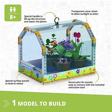 Engino STEAM Labs Junior How Greenhouses Work Model Brick Building Set