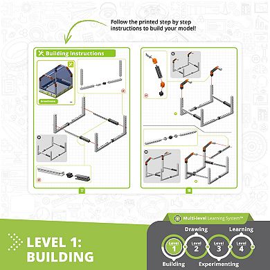 Engino STEAM Labs Junior How Greenhouses Work Model Brick Building Set