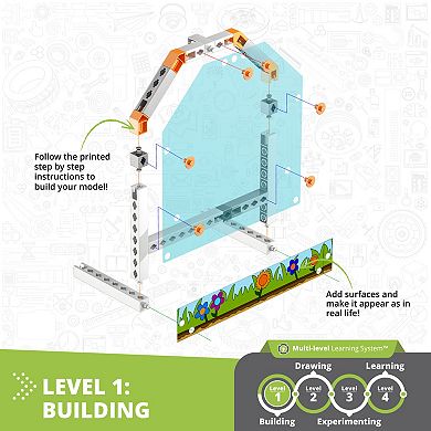 Engino STEAM Labs Junior How Greenhouses Work Model Brick Building Set