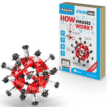 Engino STEAM Labs Junior How Viruses Work 2 pc Model Brick Building Set