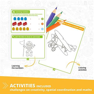 Engino STEAM Labs Junior Learning About Aircrafts Toy Brick Building Set