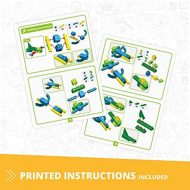 Engino STEAM Labs Junior Learning About Aircrafts Toy Brick Building Set