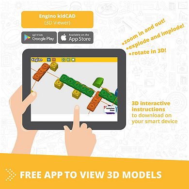 Engino STEAM Labs Junior Learning About Aircrafts Toy Brick Building Set