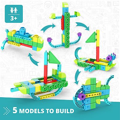 Engino STEAM Labs Junior Sea Adventures 5 Model Toy Brick Build