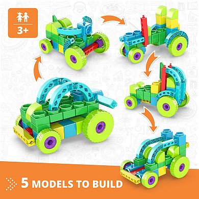 Engino STEAM Labs Junior Learning About Vehicles Toy Brick Building Set