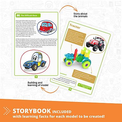 Engino STEAM Labs Junior Learning About Vehicles Toy Brick Building Set