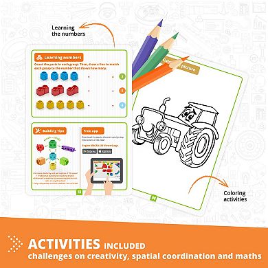Engino STEAM Labs Junior Learning About Vehicles Toy Brick Building Set