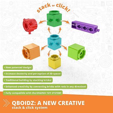 Engino STEAM Labs Junior Learning About Vehicles Toy Brick Building Set