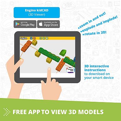 Engino Qboidz Alligator 5 Model Brick Building Toy Construction Set