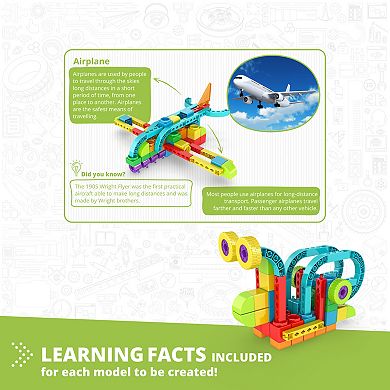 Engino Qboidz Airplane 5 Model Building Set