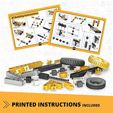 Engino Creative Builder 3-In-1 Backhoe Loader Multimodel Vehicle Brick Set