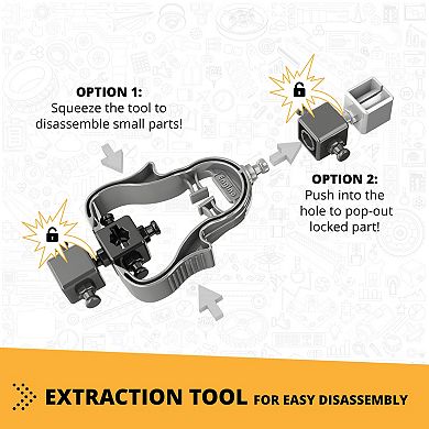 Engino Creative Builder 3-In-1 Backhoe Loader Multimodel Vehicle Brick Set